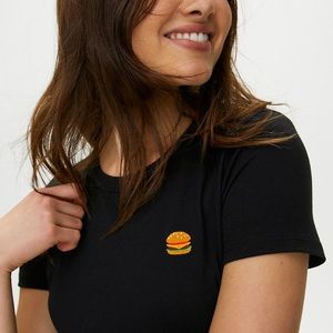 Aritzia Sunday Best Hamburger T-Shirt, XXS
